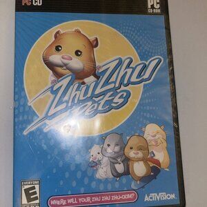 Zhu Zhu Pets PC CD-Rom Activision  Authentic For pc New Sealed Rare Find